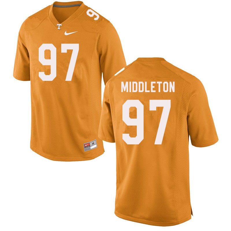 Men #97 Darel Middleton Tennessee Volunteers College Football Jerseys Sale-Orange